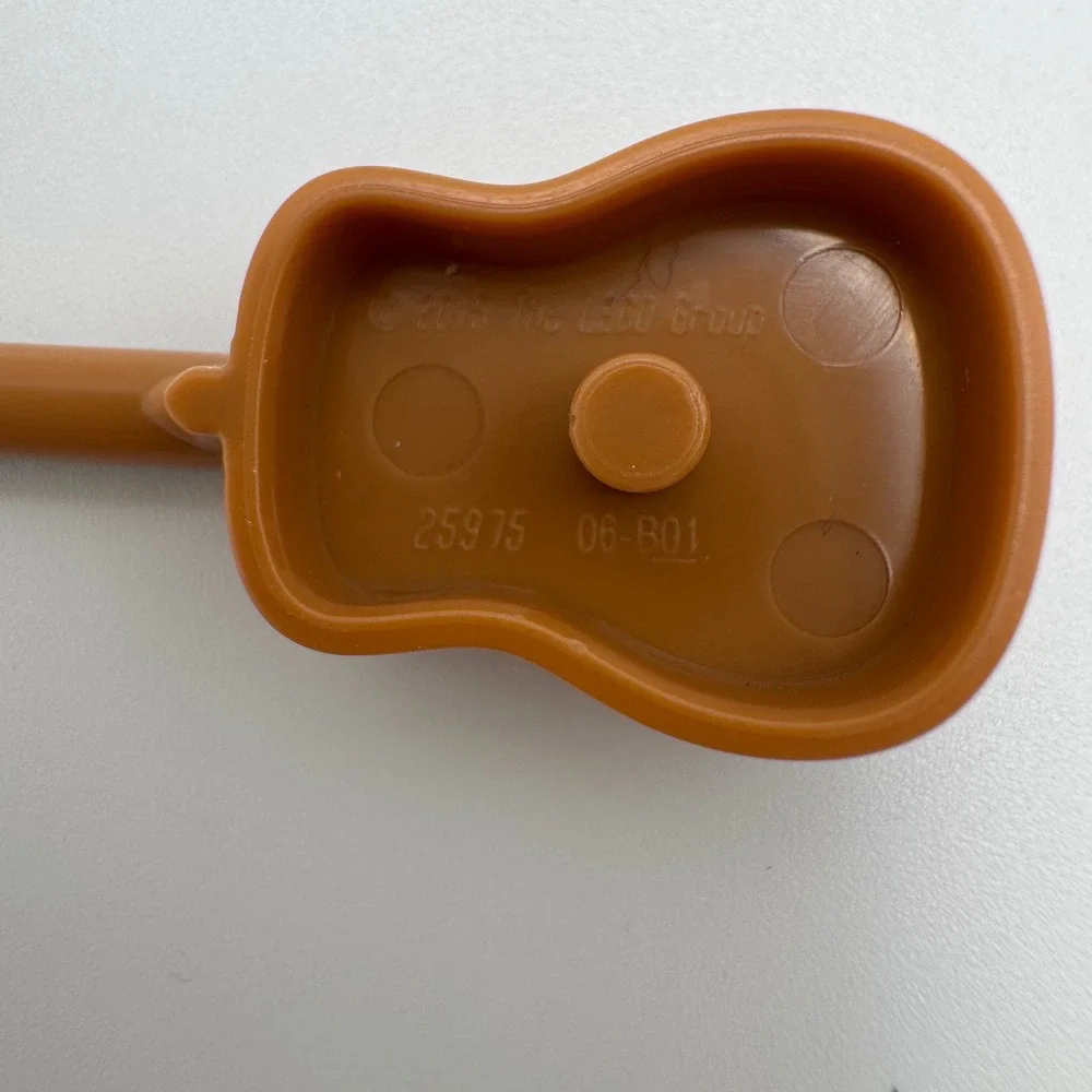 LEGO Minifigure Accessory Acoustic Guitar Brown Musical Instrument 25975
